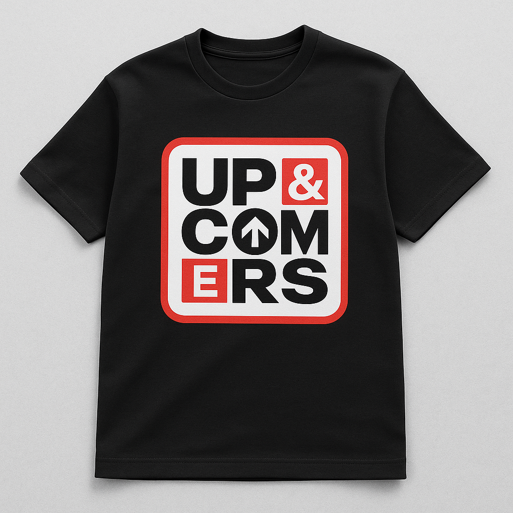 Black Up & Comers Merch T-Shirt