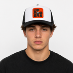 Black Hat (Up&Comers Unisex 3D Logo Trucker)