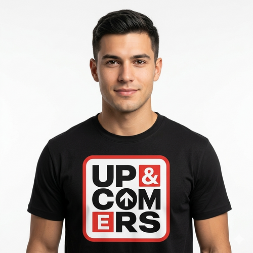 Black Up & Comers Merch T-Shirt